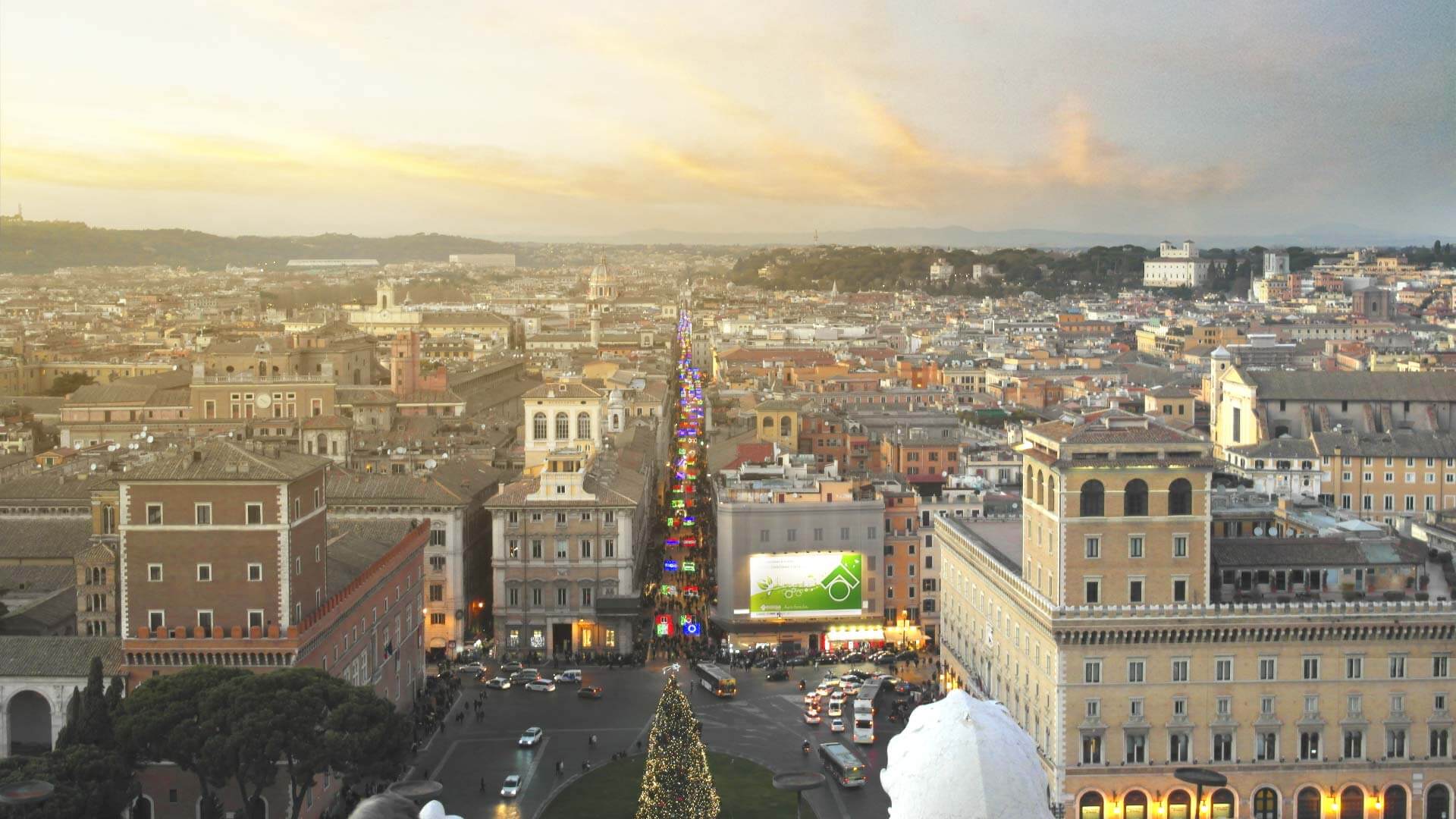 Vista do Monumento Vittorio Emanuele II - Foto Lilian Saldanha